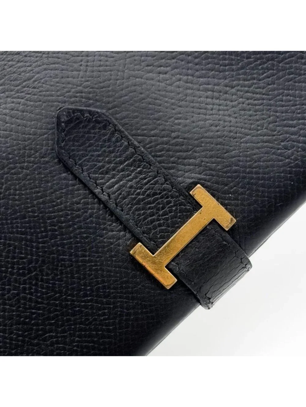 Hermes Bearn Classic Veau Epsom Black Bifold Wallet